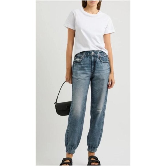 rag & bone Denim - NWT $155 Rag & Bone Miramar Trompe L'Oeil Cotton Jogger Sweatpants Size Large